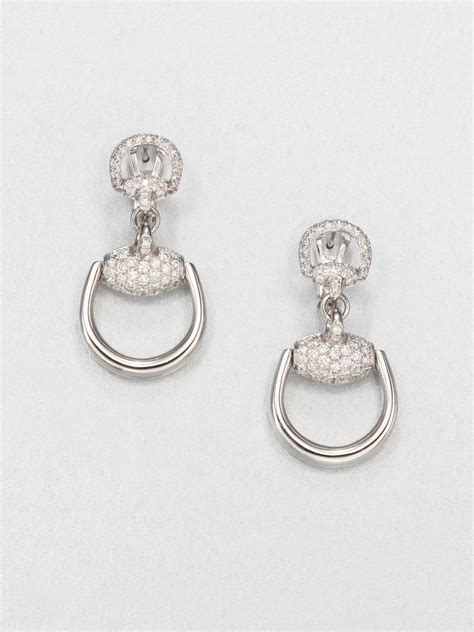 diamond gucci earrings